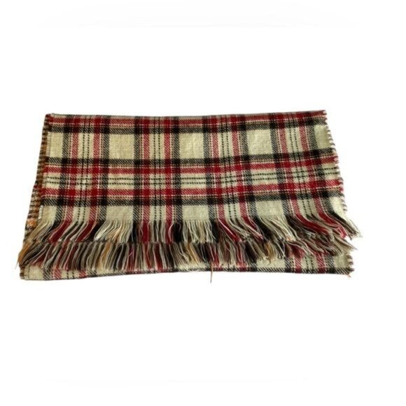 Soft & Cozy Reversible Knitted Scarf Plaid Houndstooth Academia - Picture 1 of 8